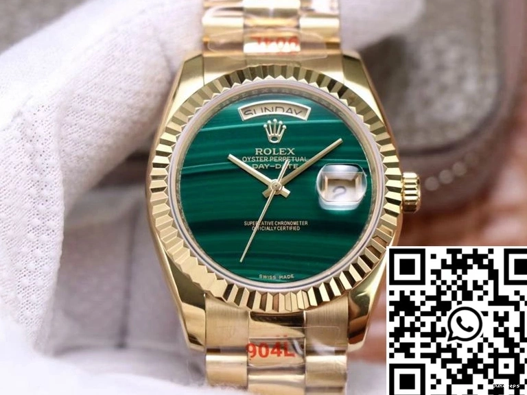 Dial 18238 Date Malachite Rolex Green President Versatile Day 948 0807